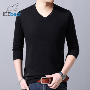 ICEbear Spring 2020 New Men's Sweater Fashion Round Neck Sweater Brand Clothing 1901