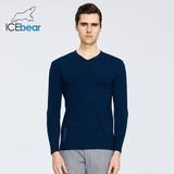 ICEbear Spring 2020 New Men's Sweater Fashion Round Neck Sweater Brand Clothing 1901