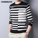 COODRONY Brand Sweater Men Casual Fashion Striped O-Neck Pullover Men Clothes Spring Autumn Knitted Soft Cotton Pull Homme C1036
