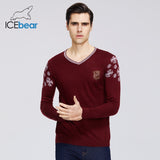 ICEbear 2020 new men's spring sweater casual v-neck sweater business casual quality men's clothing A-39