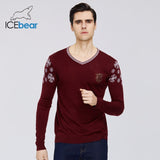 ICEbear 2020 new men's spring sweater casual v-neck sweater business casual quality men's clothing A-39