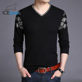 ICEbear 2020 new men's spring sweater casual v-neck sweater business casual quality men's clothing A-39