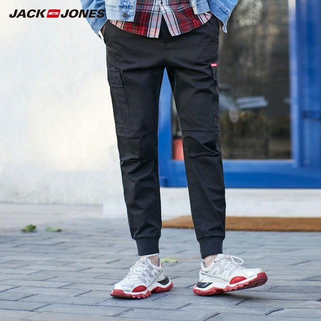 Jack Jones Men's Winter Drawstring Ankle-tied Cargo Pants Sports|JackJones 220114525