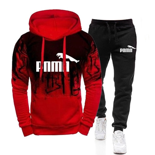 Chándal informal para Hombre, conjunto de 2 piezas, sudaderas con capucha, Ropa de primavera para Hombre, Jersey, sudaderas con capucha, pantalones, traje, Ropa para Hombre de talla grande