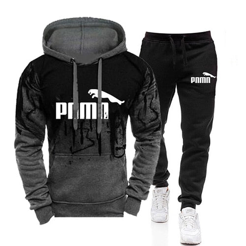 Chándal informal para Hombre, conjunto de 2 piezas, sudaderas con capucha, Ropa de primavera para Hombre, Jersey, sudaderas con capucha, pantalones, traje, Ropa para Hombre de talla grande