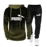Chándal informal para Hombre, conjunto de 2 piezas, sudaderas con capucha, Ropa de primavera para Hombre, Jersey, sudaderas con capucha, pantalones, traje, Ropa para Hombre de talla grande