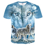 Newest Wolf 3D Print Animal Cool Funny T-Shirt Men Short Sleeve Summer Tops Tee Shirt T Shirt Male Fashion T-shirt Male Plus 4XL