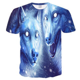 Newest Wolf 3D Print Animal Cool Funny T-Shirt Men Short Sleeve Summer Tops Tee Shirt T Shirt Male Fashion T-shirt Male Plus 4XL