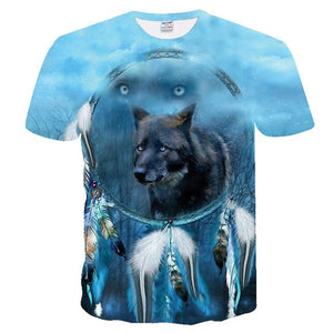 Newest Wolf 3D Print Animal Cool Funny T-Shirt Men Short Sleeve Summer Tops Tee Shirt T Shirt Male Fashion T-shirt Male Plus 4XL