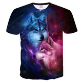 Newest Wolf 3D Print Animal Cool Funny T-Shirt Men Short Sleeve Summer Tops Tee Shirt T Shirt Male Fashion T-shirt Male Plus 4XL